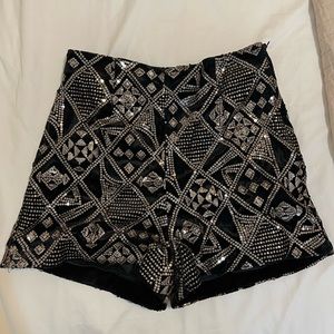 Zara Sequin Shorts - Size M